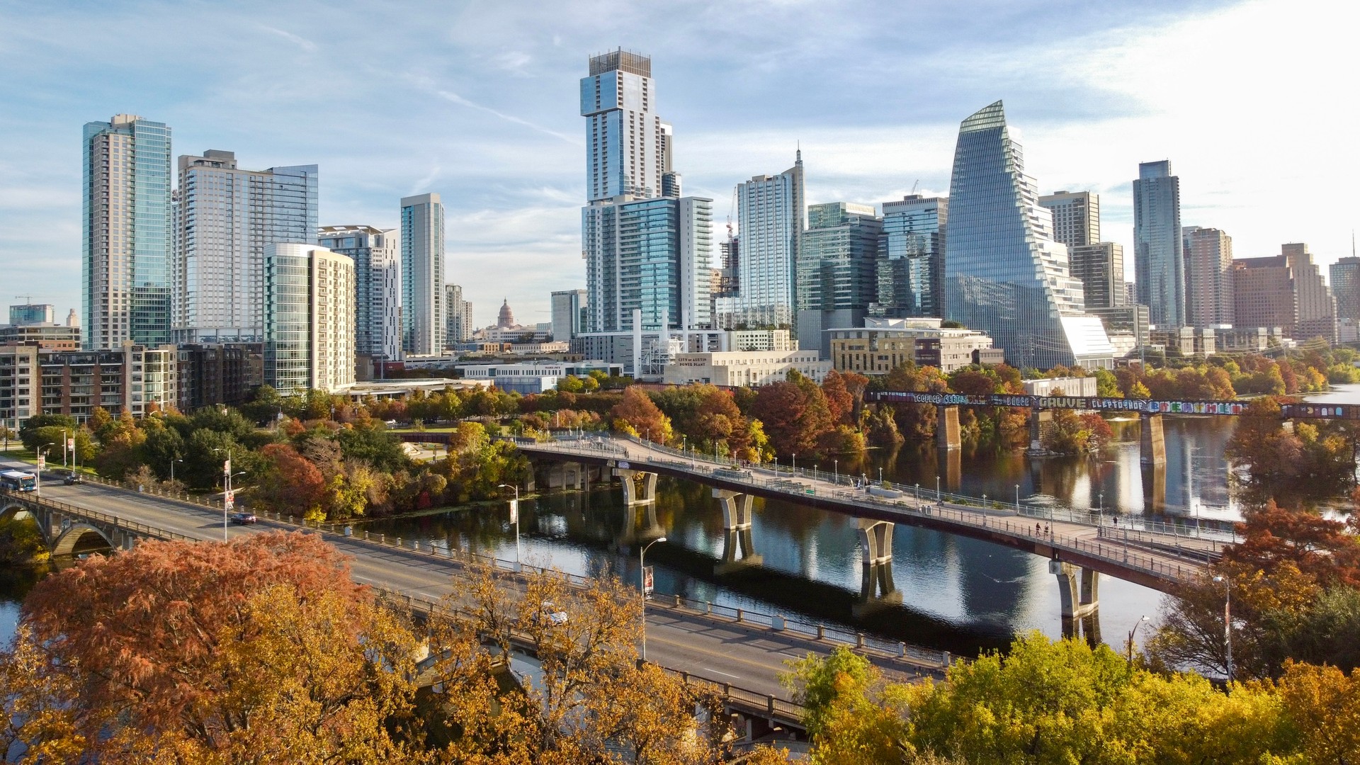 Autumn in Austin roof shingle tile metal repairs water leak damage fix